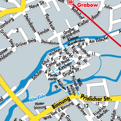 Stadtplan Grabow