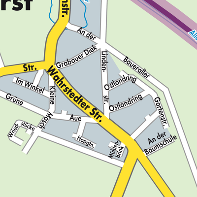 Stadtplan Grafhorst