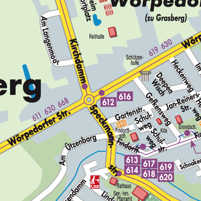 Stadtplan Grasberg
