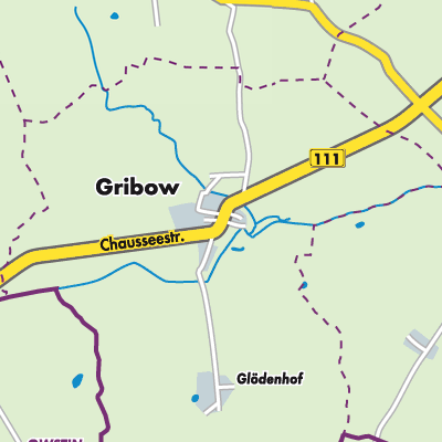 Übersichtsplan Gribow