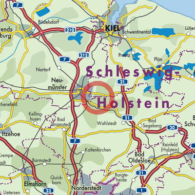 Landkarte Groß Kummerfeld