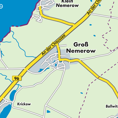 Übersichtsplan Groß Nemerow