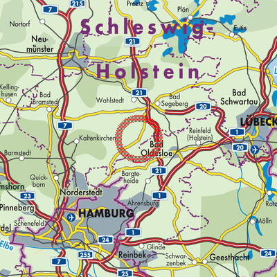 Landkarte Groß Niendorf