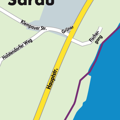Stadtplan Groß Sarau