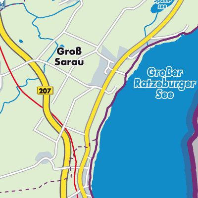 Übersichtsplan Groß Sarau