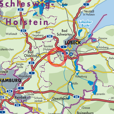 Landkarte Groß Schenkenberg