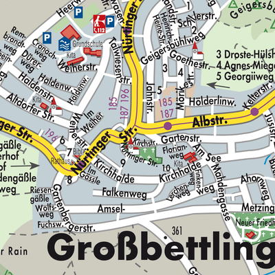 Stadtplan Großbettlingen