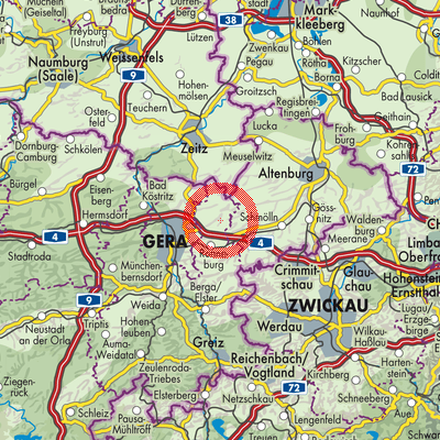 Landkarte Großenstein