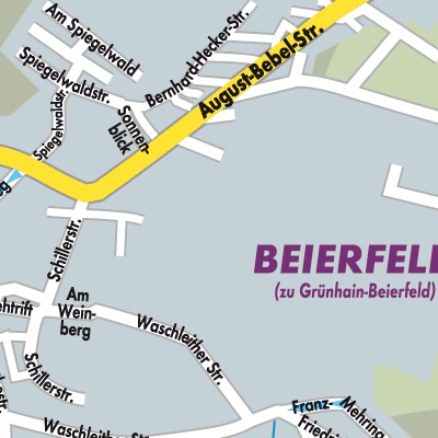 Stadtplan Grünhain-Beierfeld