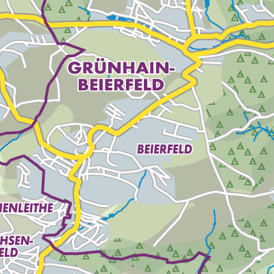 Übersichtsplan Grünhain-Beierfeld