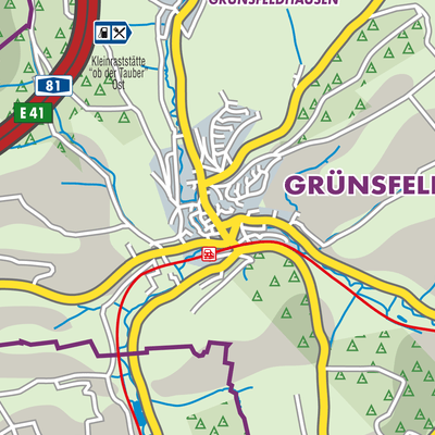 Übersichtsplan Grünsfeld