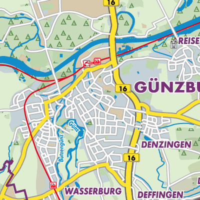 Übersichtsplan Günzburg