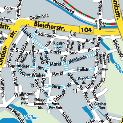 Stadtplan Güstrow