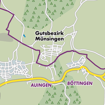 Übersichtsplan Gutsbezirk Münsingen