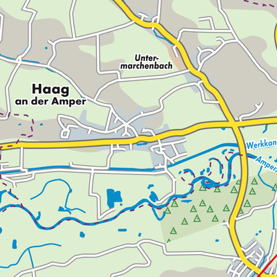 Übersichtsplan Haag an der Amper
