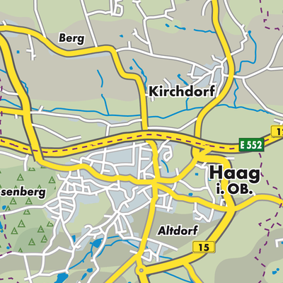 Übersichtsplan Haag in Oberbayern