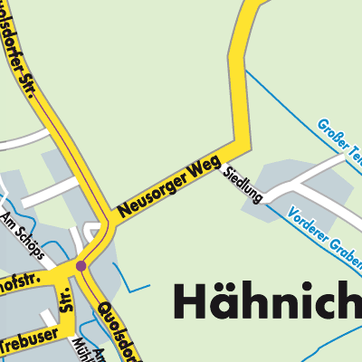 Stadtplan Hähnichen