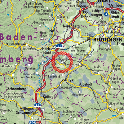 Landkarte Haigerloch