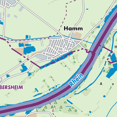 Übersichtsplan Hamm am Rhein