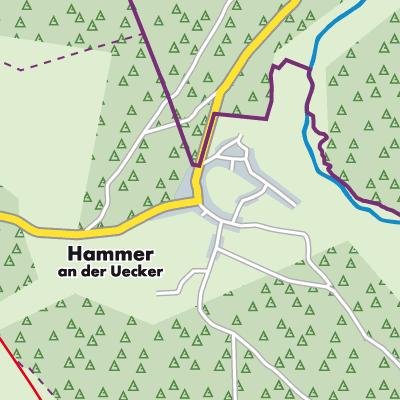 Übersichtsplan Hammer a.d. Uecker