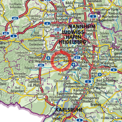 Landkarte Hanhofen