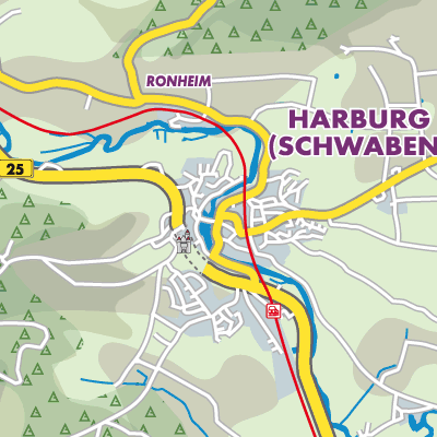Übersichtsplan Harburg (Schwaben)
