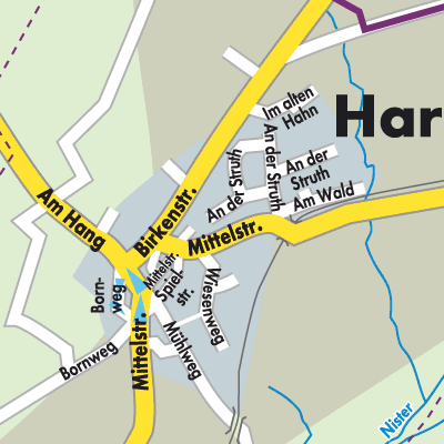 Stadtplan Hardt