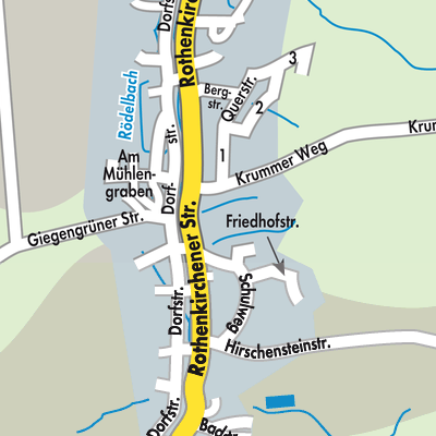 Stadtplan Hartmannsdorf bei Kirchberg