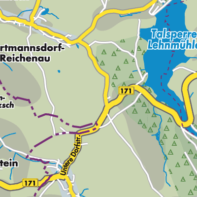 Übersichtsplan Hartmannsdorf-Reichenau