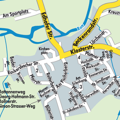 Stadtplan Hebertsfelden