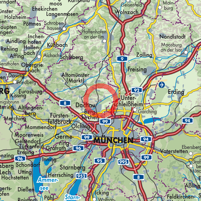 Landkarte Hebertshausen