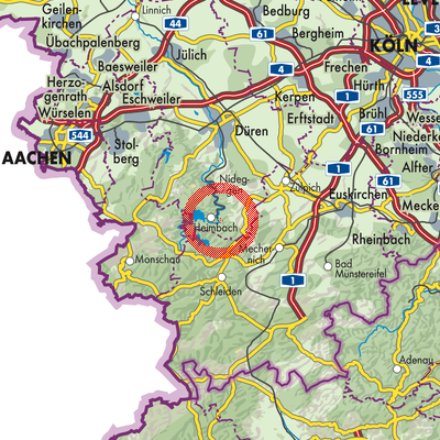 Landkarte Heimbach