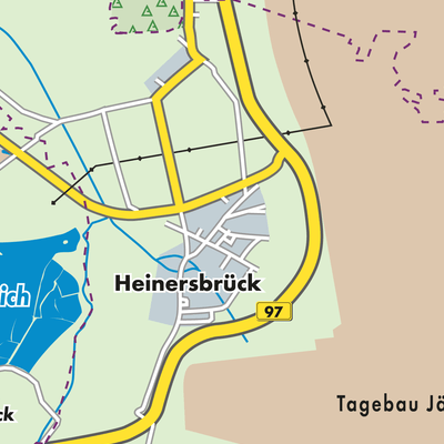 Übersichtsplan Heinersbrück