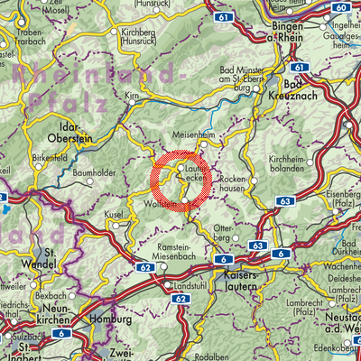 Landkarte Heinzenhausen