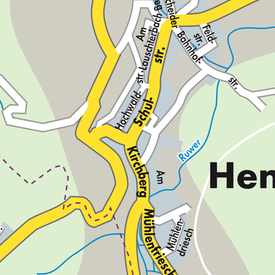 Stadtplan Hentern