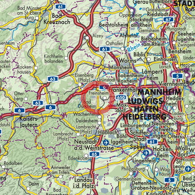 Landkarte Herxheim am Berg