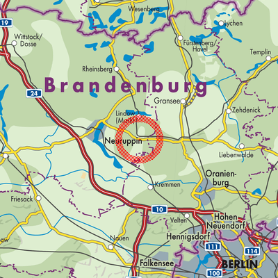 Landkarte Herzberg (Mark)