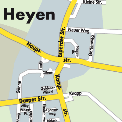 Stadtplan Heyen