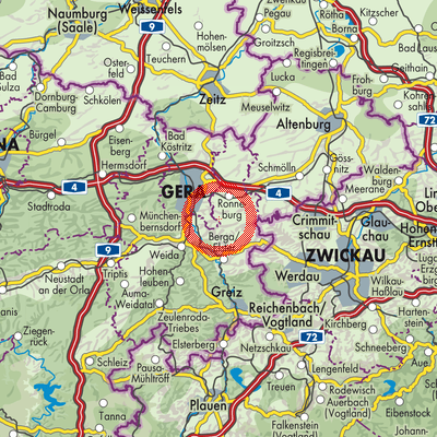 Landkarte Hilbersdorf