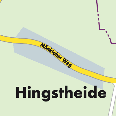 Stadtplan Hingstheide