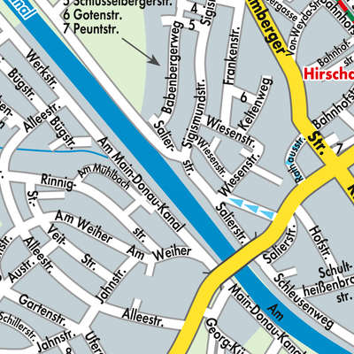 Stadtplan Hirschaid