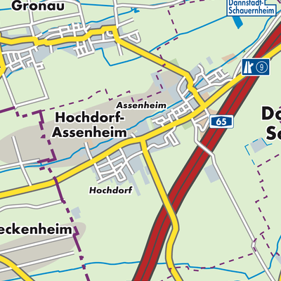 Übersichtsplan Hochdorf-Assenheim