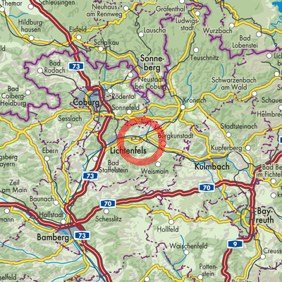 Landkarte Hochstadt a.Main