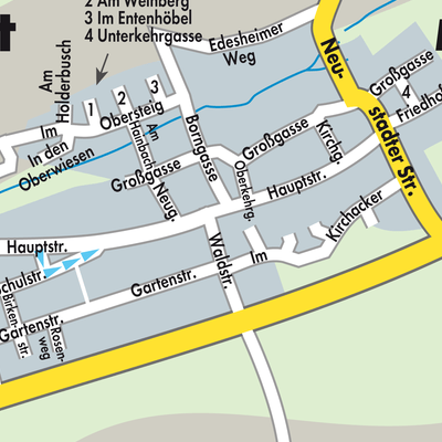 Stadtplan Hochstadt (Pfalz)