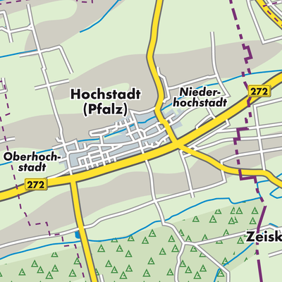 Übersichtsplan Hochstadt (Pfalz)