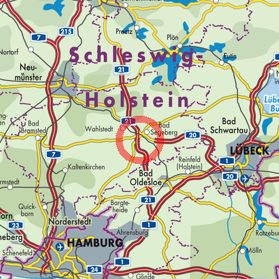 Landkarte Högersdorf