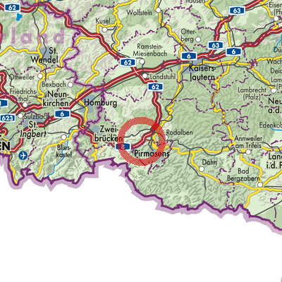 Landkarte Höheischweiler
