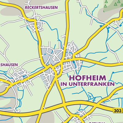 Übersichtsplan Hofheim in Unterfranken