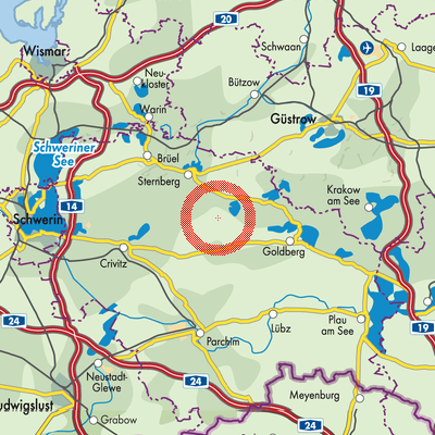 Landkarte Hohen Pritz
