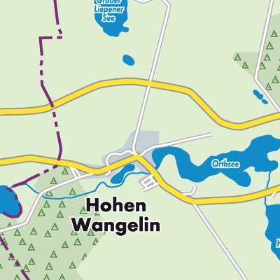 Übersichtsplan Hohen Wangelin